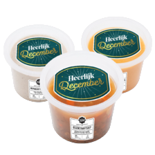 Noordertrots ossenstaartsoep, bospaddenstoelensoep met truffel of bisque van garnalen